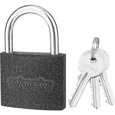 Cadenas Fer Gris WADFOW WPD5540/WPD5540L — Standard & Anse Longue 38mm 50mm 63mm 75mm Portail Garage Entrepôt | SQES Tunisie
