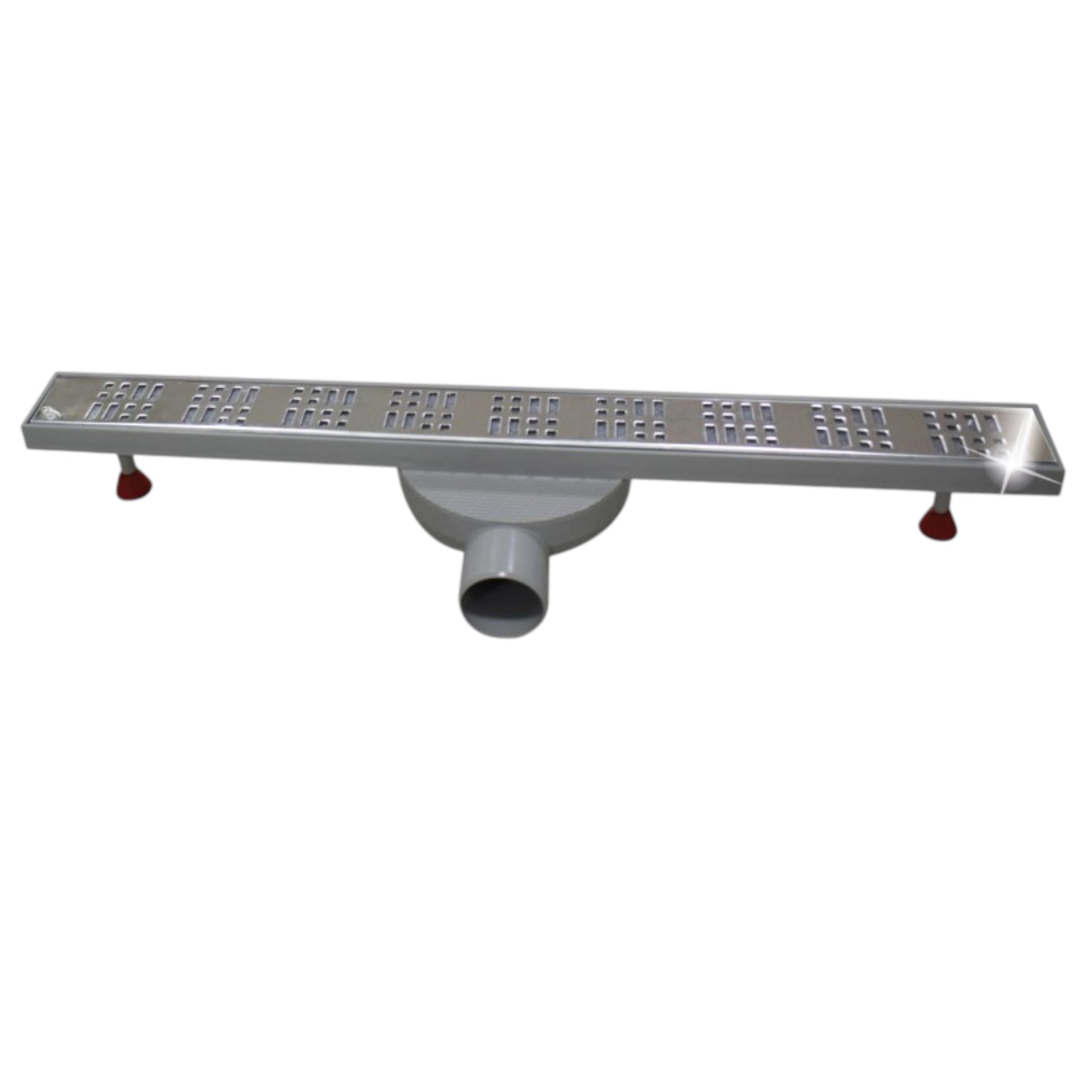 Caniveau de douche SLIM PRESTIGE EJIM en acier inoxydable – design moderne, disponible en 40 cm, 60 cm et 70 cm pour douche à l'italienne
