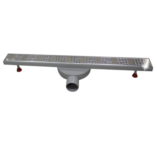 Caniveau de douche SLIM PRESTIGE EJIM en acier inoxydable – design moderne, disponible en 40 cm, 60 cm et 70 cm pour douche à l'italienne
