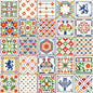Carreau PVC autocollant Boss Tape Floral 30cm x 30cm – motifs