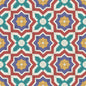 Carreau PVC autocollant Boss Tape motif marocain 30cm x 30cm – décoration zellige traditionnel salon et hammam
