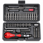 Coffret cliquet réversible 1/4 avec embouts et douilles, 52 pièces VALEX 1463569 pour vissage, serrage et maintenance | SQES Tunisie
