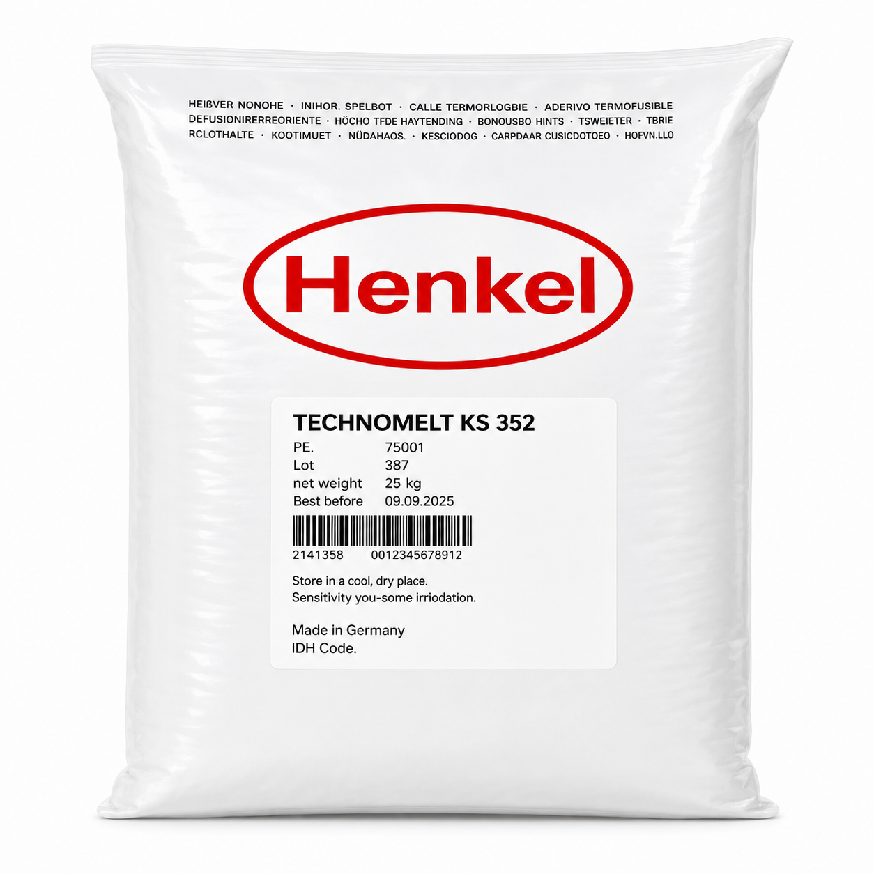 Colle Hot Melt Henkel KS 224/2 Blanc – Sac 25 kg – Thermofusible Industrielle 120-140°C – CEG Réf. 446CL224 | SQES Tunisie
