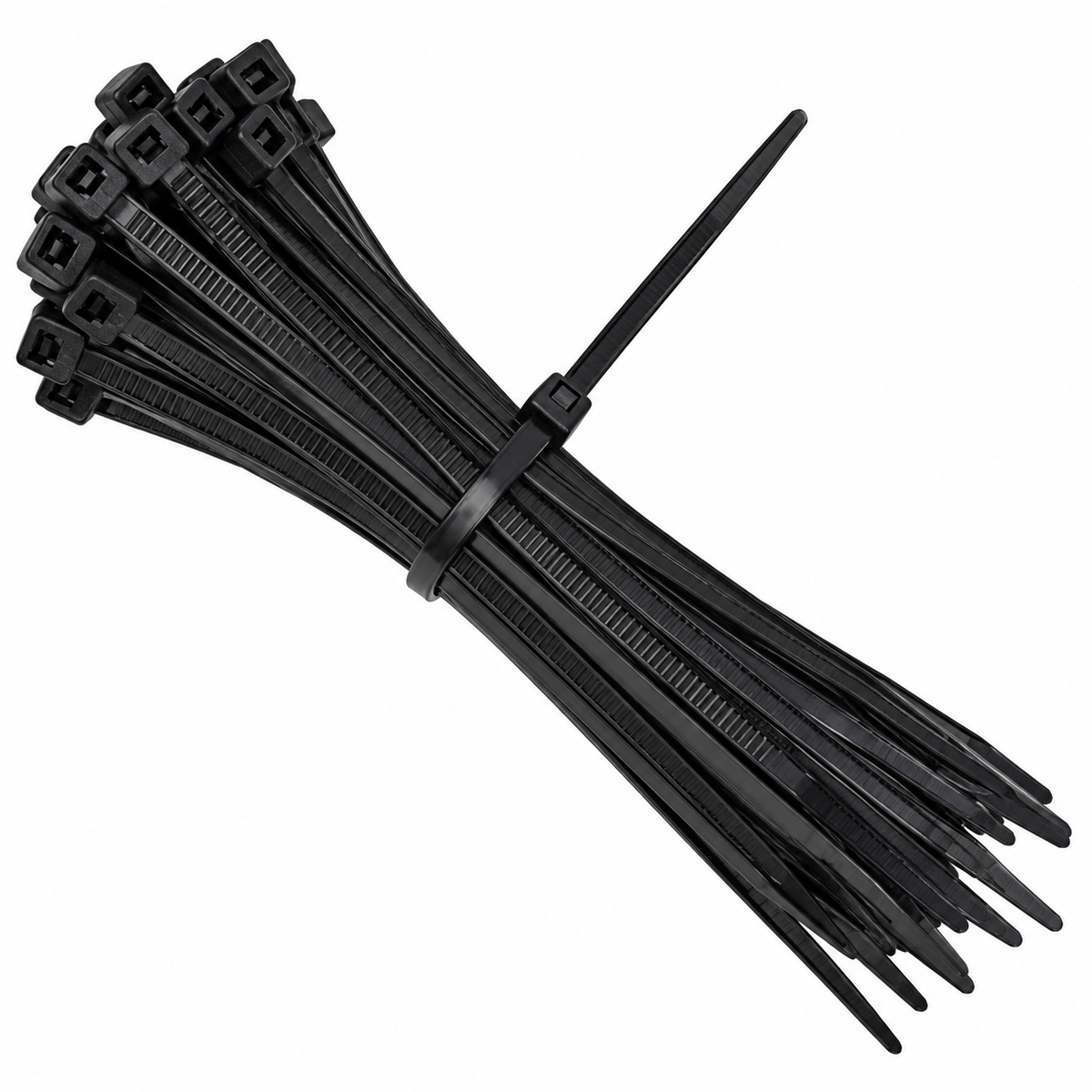 Colliers nylon 6.6 noirs MARTIGRAP pour fixation de câbles et tubes, disponibles de 3,6×200 à 7,8×540 mm.