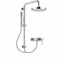 Colonne de Douche avec Inverseur SOPAL Série Bizerte 1087A04 — Tube Laiton Ø24mm Douchette Ø200mm Garantie 5 Ans Chromé | SQES Tunisie
