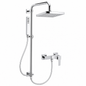 Colonne de Douche SOPAL Série Zarzis 1088A04 — Laiton Ø24mm Tête Ø200mm Inverseur Chromé NF EN ISO 1456 Garantie 5 Ans | SQES Tunisie
