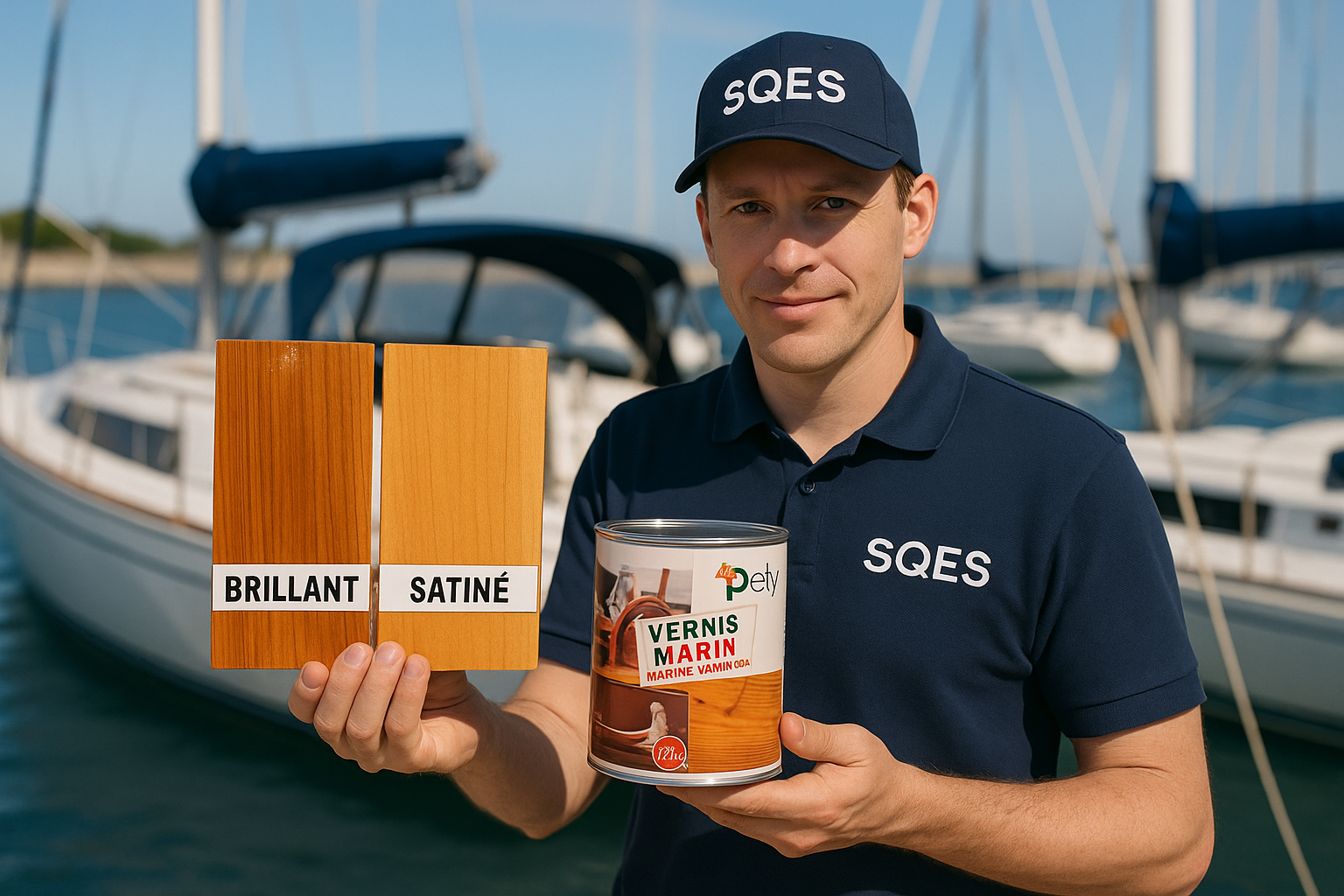 Comparaison finitions BRILLANT vs SATINÉ marine