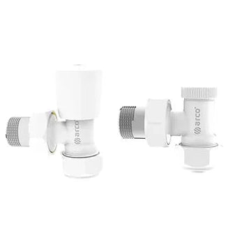 Couple radiateur ARCO Blanc – Robinets pour tube multicouche PEX 16