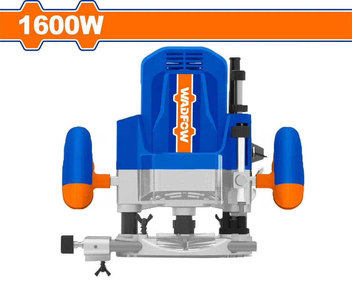 Défonceuse Affleureuse WADFOW WER1516001 — 1600W 22 000 RPM Pinces 6-12mm Immersion 60mm Menuiserie Ébénisterie | SQES Tunisie
