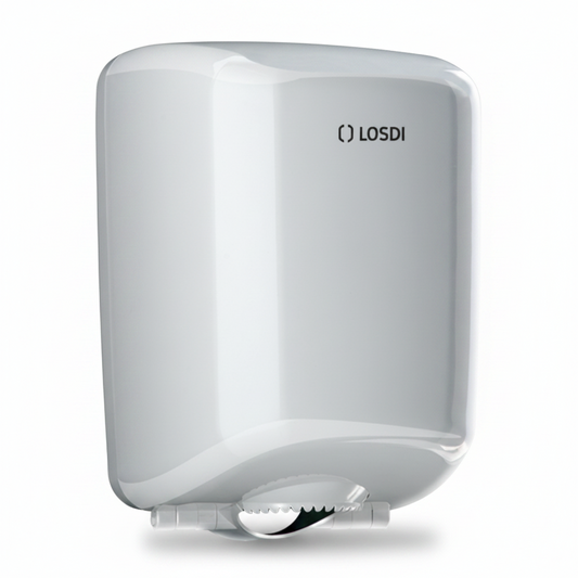 LOSDI Distributeur de Papier à Alimentation Centrale ABS Blanc ELEGANCE