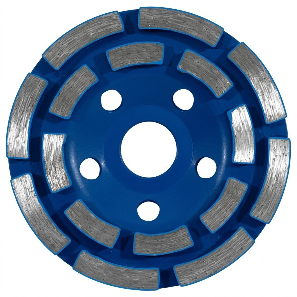 Disque de ponçage double 125 mm ADEGSO AD-30360 — Meule diamantée double rangée Diamond Grinding Wheel 5 pouces | SQES Tunisie
