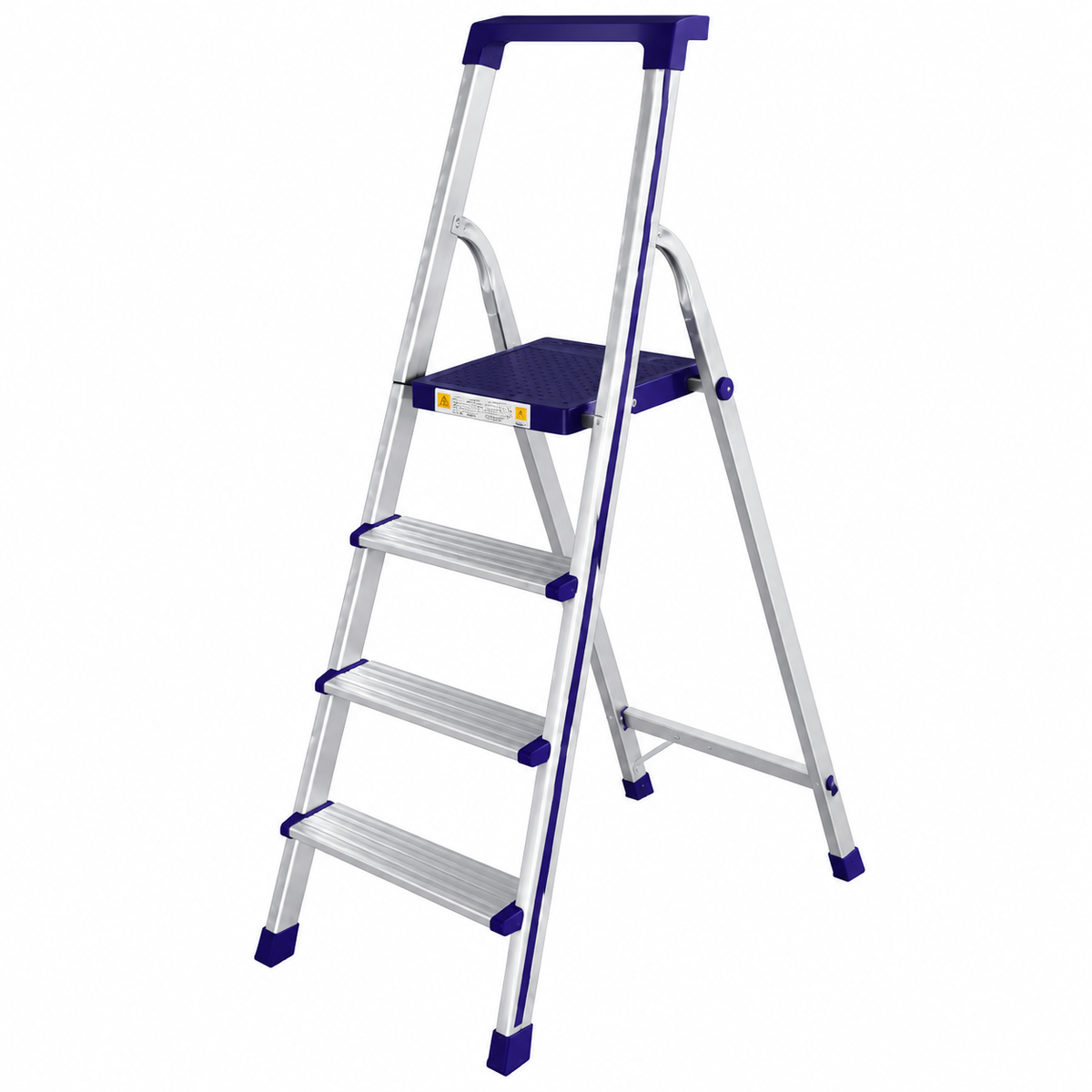 Escabeau en acier proposé en six modèles de catalogue : 3M, 4M, 5M, 6M, 7M et 8M. Choisissez le modèle adapté à vos besoins.