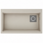 Évier granit RealStone LİKYA A03 Crème, réf. A0366010121, une cuve, 755 × 470 mm, pour meuble de 800 mm minimum, usage cuisine | SQES Tunisie
