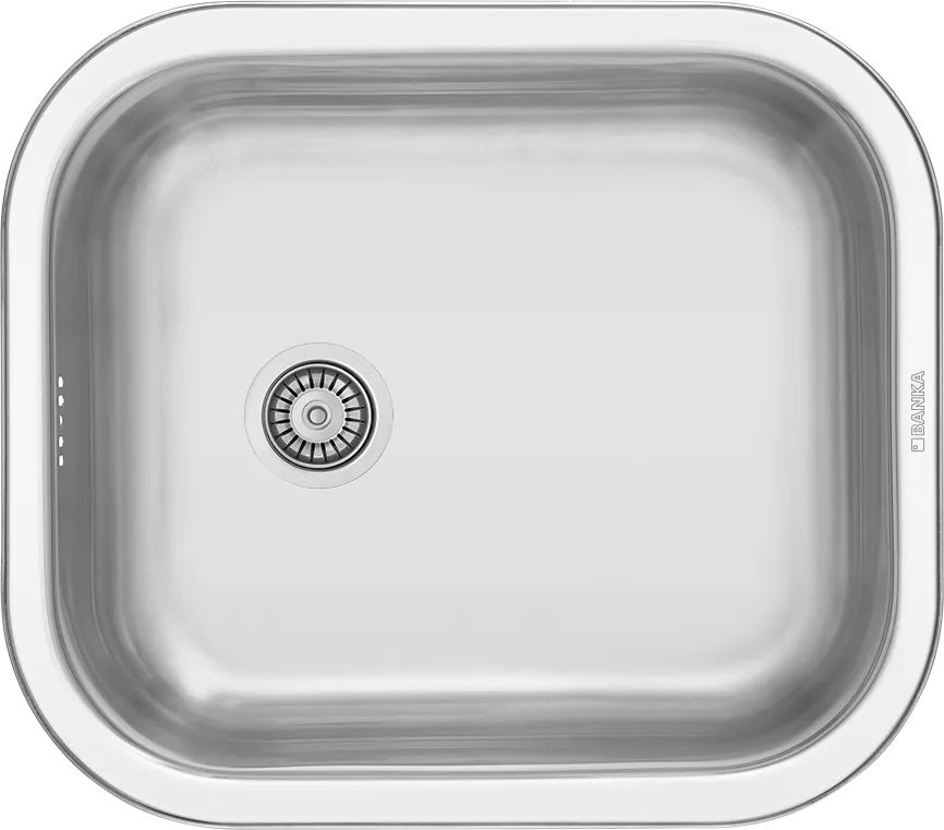 Evier Inox 54x40 cm - 1 Cuve Rectangulaire EncÉvier inox BANKA M9054 542×402 mm avec grande cuve 482×345 mm, profondeur 160 mm, pose encastrée ou sous-plan.astrable | Banka Sinks - SQES