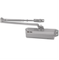 Ferme-porte CISA vérin hydraulique réglable finition aluminium argent pour porte jusqu'à 80 kg – norme EN1154
