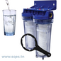 Filtre à eau anti-calcaire double EJIM – élimine jusqu'à 95% des dépôts calcaires, protège machine à laver et lave-vaisselle
