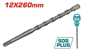 Foret Béton SDS+ TOTAL 12mm Carbure Tungstène Béton Pierre Maçonnerie 260mm — SQES Tunisie
