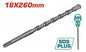 Foret Béton SDS+ TOTAL 16mm Carbure Tungstène Béton Pierre Maçonnerie 260mm — SQES Tunisie
