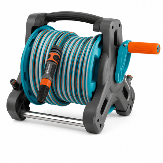 GARDENA Classic Hose Reel 10 Set — Enrouleur de Tuyau Kit Complet Réf. 8010-20 | SQES Tunisie
