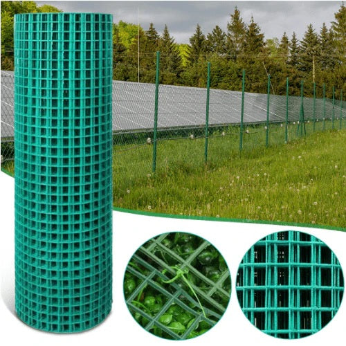Grillage Plastique Vert –Maille 15x15 mm -  Hauteurs 1m, 1.2m, 1.5m