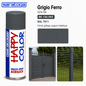 Spray peinture gris fer RAL 7011 400ml Saratoga Happy Color – portail, grillage, support métallique – SQES Ariana Menzah 8 Tunisie