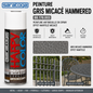 pray peinture gris micacé martelé 88.178.003 400ml Saratoga Happy Color – antirouille, portail métallique, mobilier extérieur – SQES Ariana Menzah 8 Tunisie