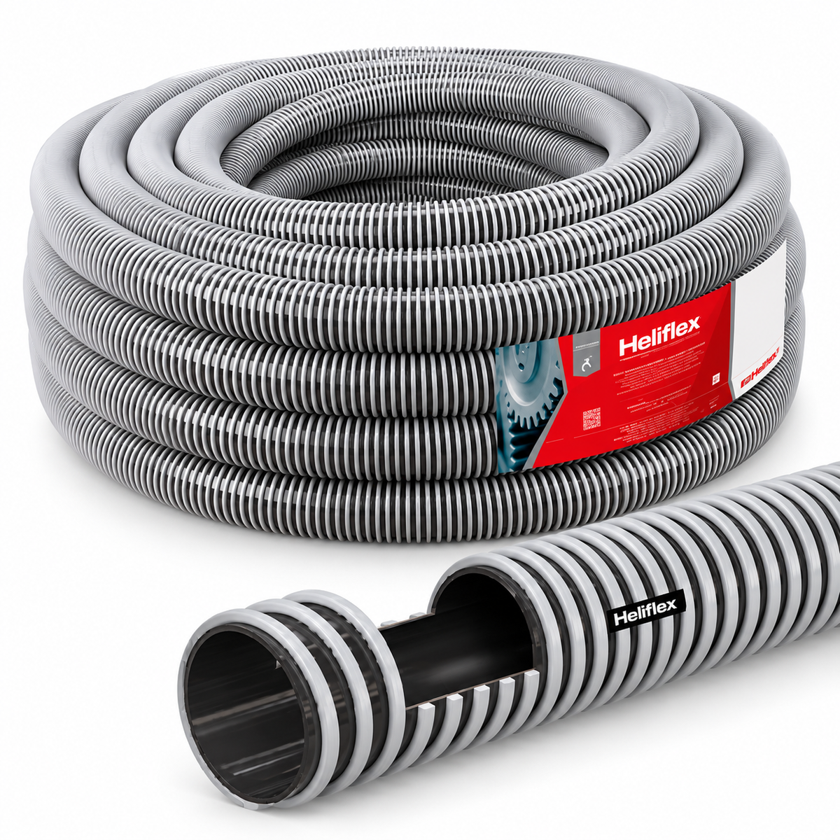 Flexible HELIFLEX ASPIRA + VENTIL vendu au rouleau : 160 et 180 en 20 m, 250 en 10 m. Aspiration et ventilation, disponible chez SQES Tunisie.