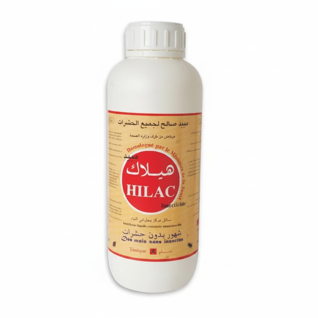 Hilac insecticide concentré liquide 1 litre flacon blanc étiquette rouge - format carré