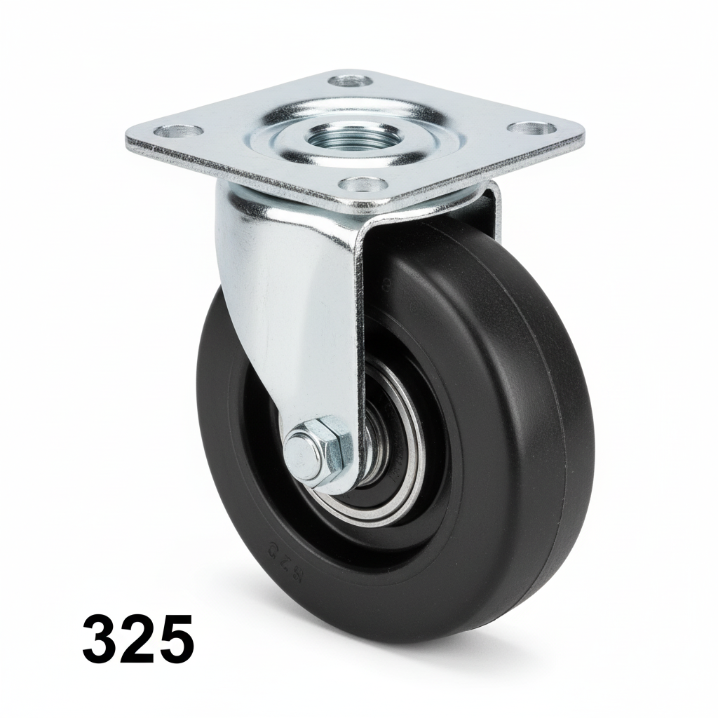 ROUE ANTI FEU FIXE 100 NOIR 325100