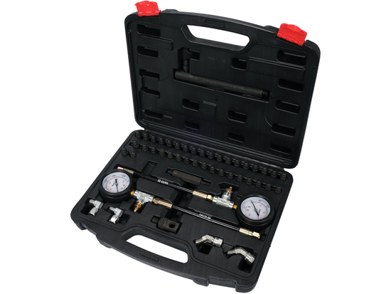 Testeur Pression Système Freinage YATO YT-73040 — 46 Pièces 37 Adaptateurs ABS