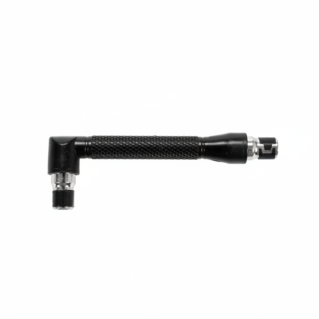 Porte-embout à angle 90° 1/4" 105mm magnétique YATO YT-04630 vue de profil