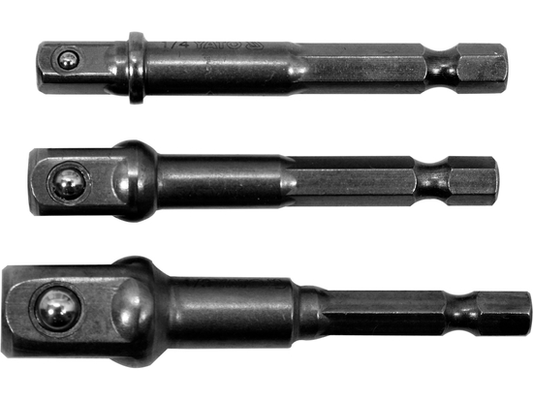 Jeu 3 Porte Douille Hexagonaux 1/4" 3/8" 1/2" – Série GRD