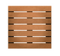 Dalles Terrasse Bois Dur Tintées Marron 50x50 cm