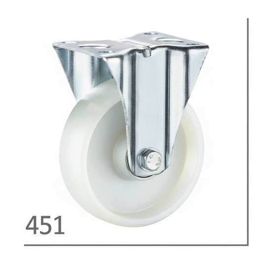 ROUE NYLON INDUSTRIEL FIXE 125 BLANC R451125