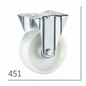 ROUE NYLON INDUSTRIEL FIXE 80 BLANC R451080