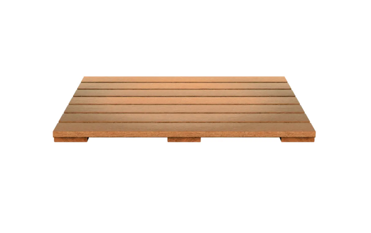 Dalles Terrasse Bois Dur Tintées Marron 50x50 cm