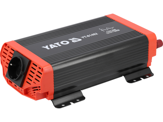 Convertisseur de Tension 600W 12V DC / 230V AC Onde Pure YATO