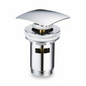Vidage Lavabo Carré Clic Clac Chrome avec Trop-Plein 2036 Fabia