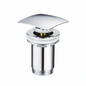 Vidage Lavabo Carré Clic Clac Chrome sans Trop-Plein 2036A Fabia