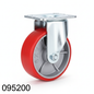 Roue fonte PU fixe 200mm rouge 095200 - photo professionnelle
