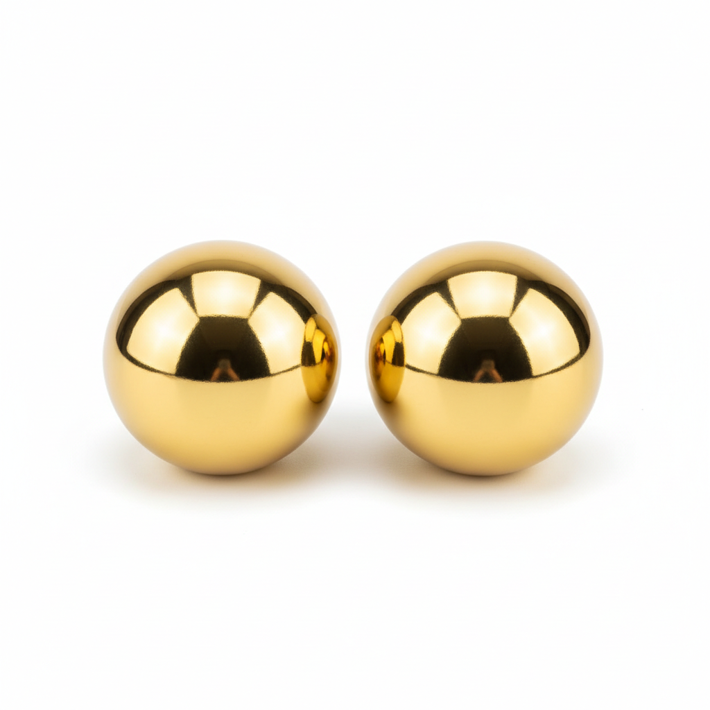 Embout GLOBE DN25 Or Brillant Sphérique Tringle Rideaux Lot 2 pcs – SQES Tunisie