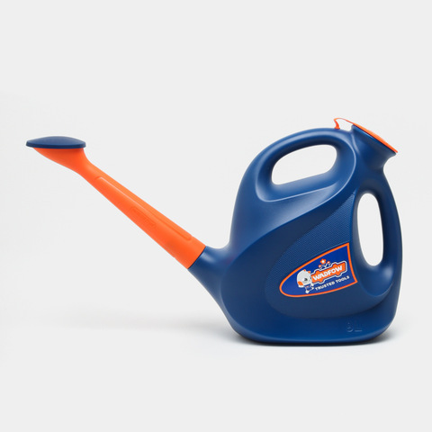 Arrosoir WADFOW 5L bleu orange vue de côté