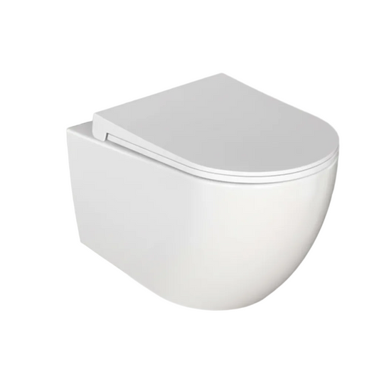 Cuvette Suspendu  Sans Bride avec Abattant Soft Close Réf 5751