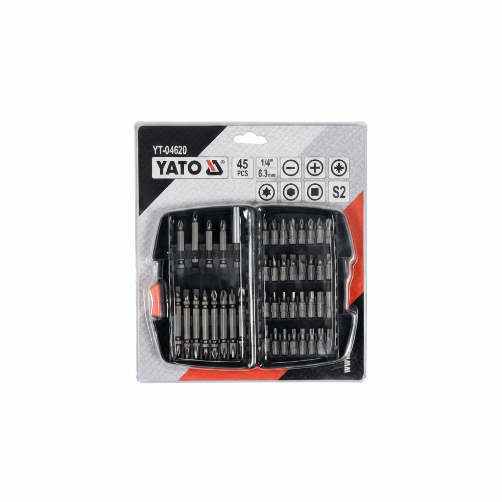 Coffret embouts douilles YATO YT-04620 45 pcs emballage blister référence