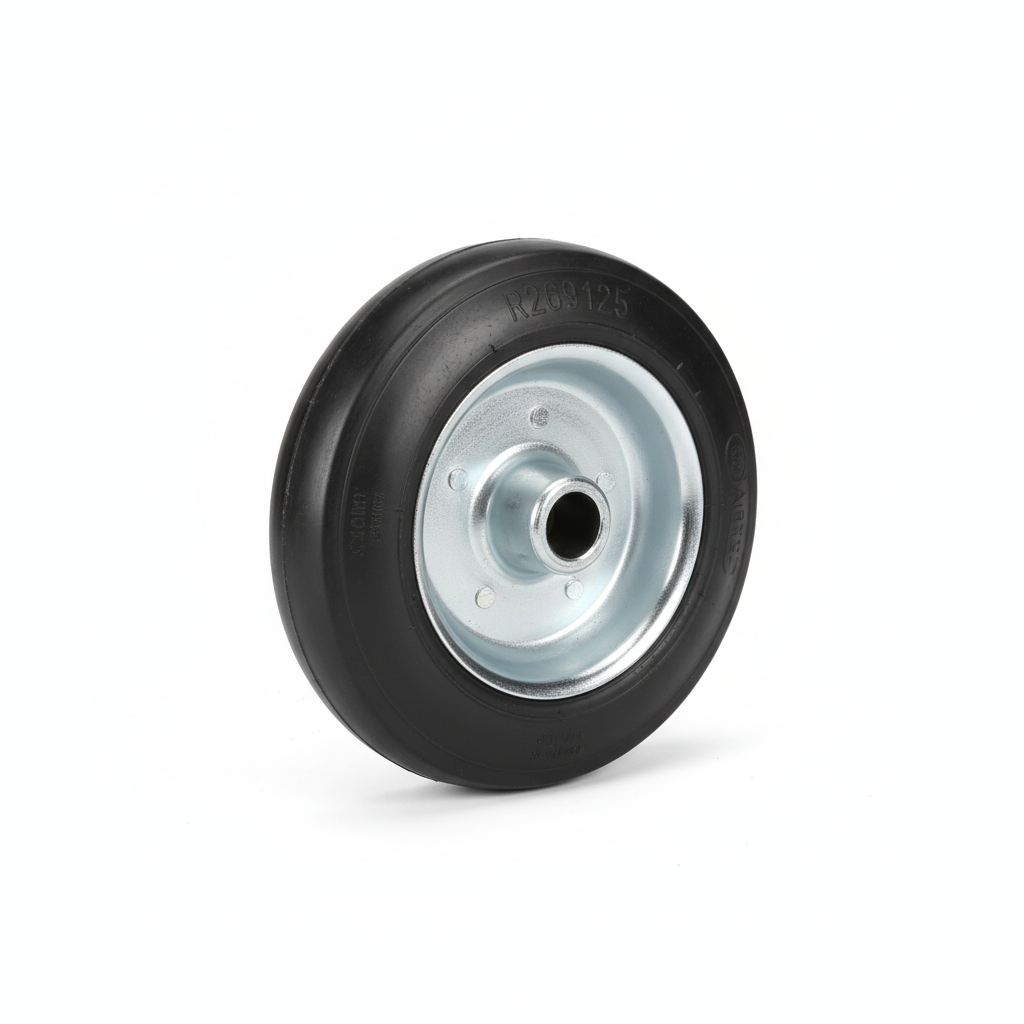 Roue diable 125mm noir R269125 - photo professionnelle