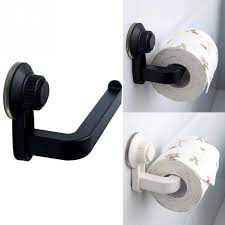 Porte Papier Toilette à Ventouse ABS Blanc EJIM – Sans Perçage