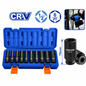 Jeu de 10 Douilles Longues 1/2"×78mm Cr-V WADFOW WMS2D02 — Accès Profond Boulons Mécanique Auto Atelier Chrome-Vanadium | SQES Tunisie
