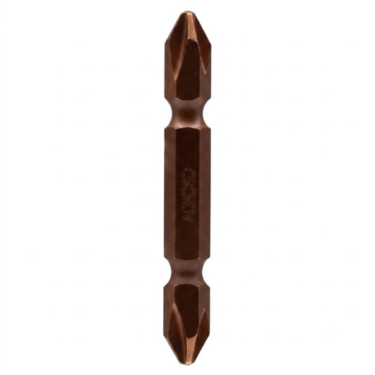 Jeu ADEGSO AD-30051 comprenant 10 embouts doubles PH2 de 65 mm avec indication S2, pour vis et outils compatibles.