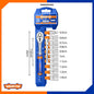 Jeu 12 Pièces Clé Cliquet 1/4" WADFOW WST4212 — Cr-V 45T Douilles 5-14mm Rallonge 3" Dégagement Rapide Mécanique Auto | SQES Tunisie
