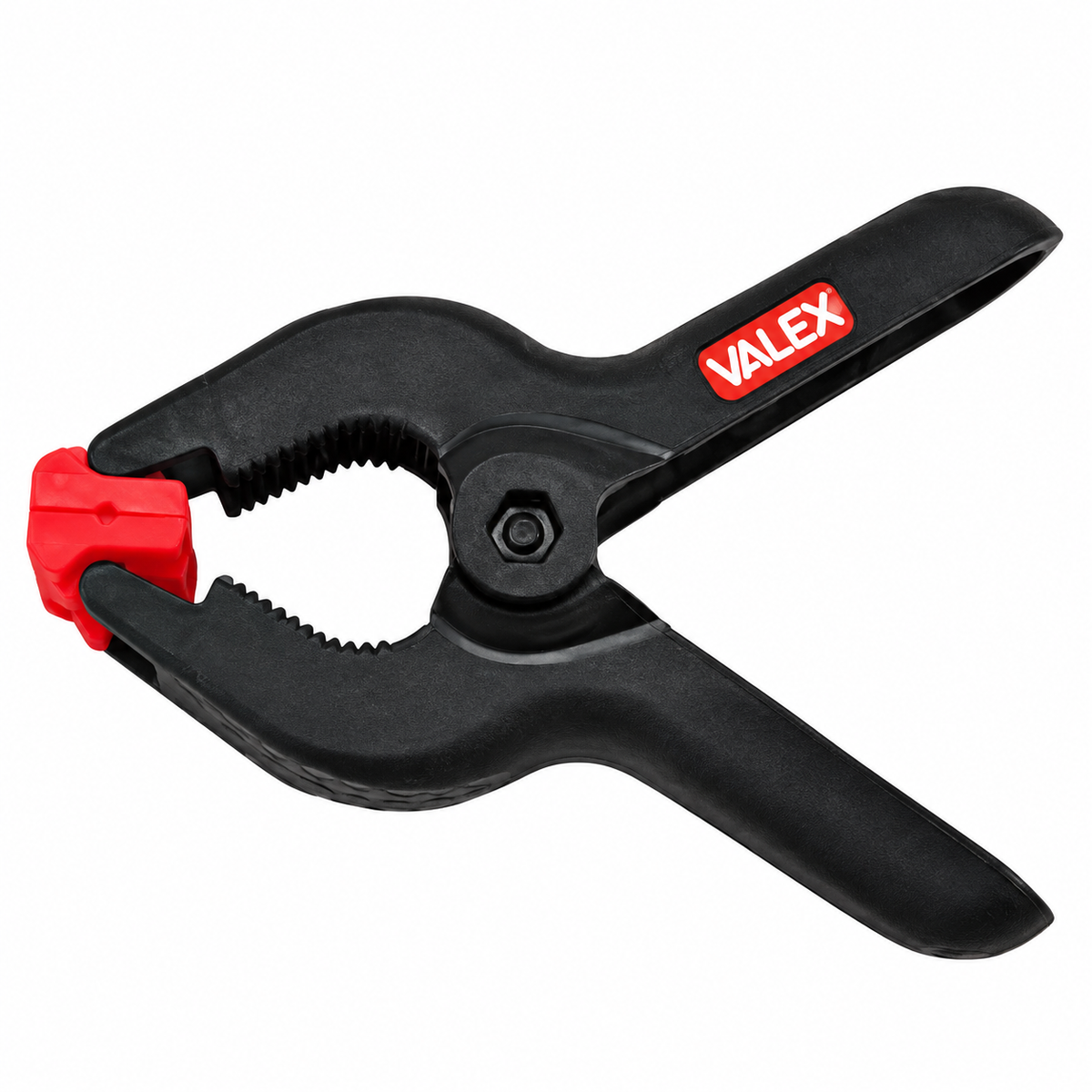 Jeu de 4 pinces à ressort 3 pouces VALEX 1454629 en plastique avec mâchoires inclinables, ouverture 35 mm et profondeur 30 mm pour menuiserie et bricolage | SQES Tunisie
